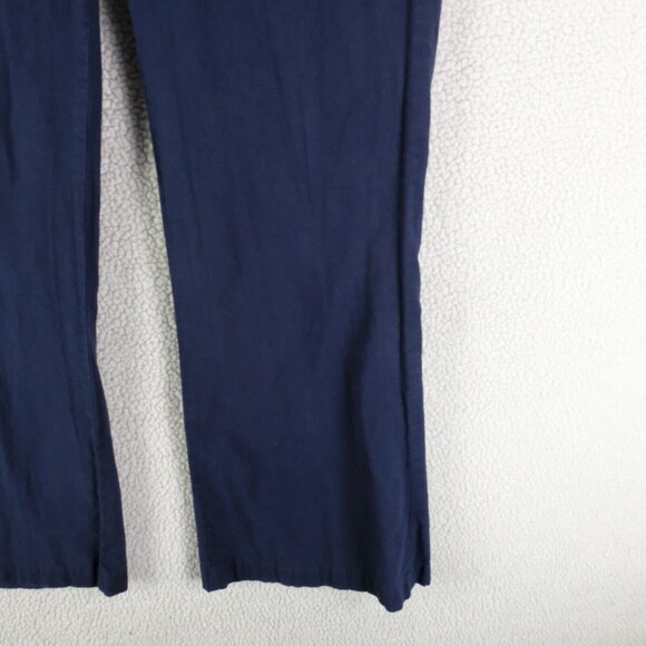 Madewell Pants Womens 32 Navy Blue Widelegger Lightweight Cotton Summer 29L - Picture 3 of 13